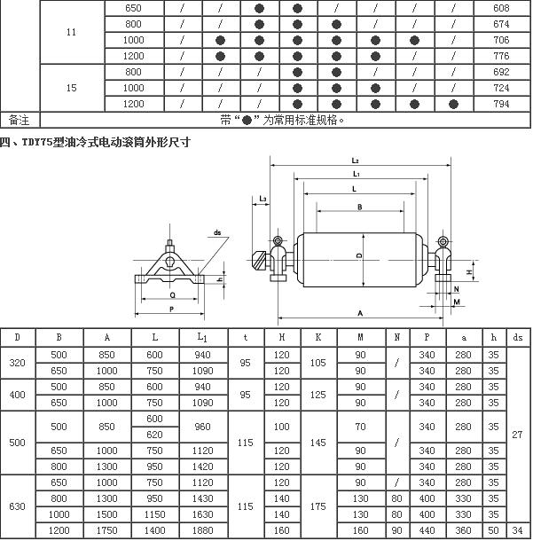 TDY75（YD）型油冷式电动滚筒99